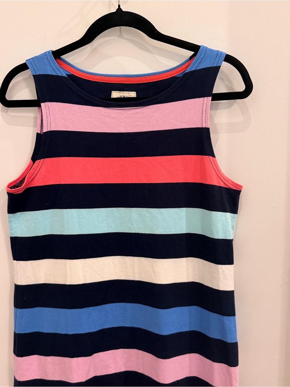 Joules Striped Sleeveless Tank Dress Size US 6 Preppy Nautical Resortwear Summer - Picture 2 of 5